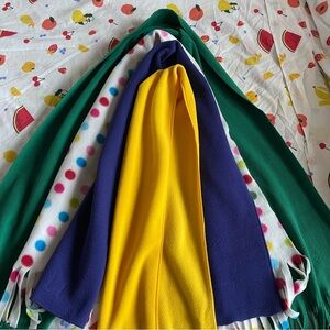 Scarves BUNDLE Multicolor Dot, Green, Purple, & Yellow